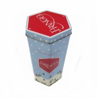 Wholesale Custom Luxury Food Grade Tea Container Tin Gift Box Packaging Metal Tea Tin Box