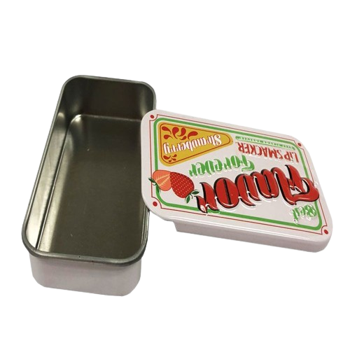 New Design Empty Rectangle Mint Candy Sliding Tin Box Packaging Small Custom Wholesale Metal Tin Can/Case/Boxs