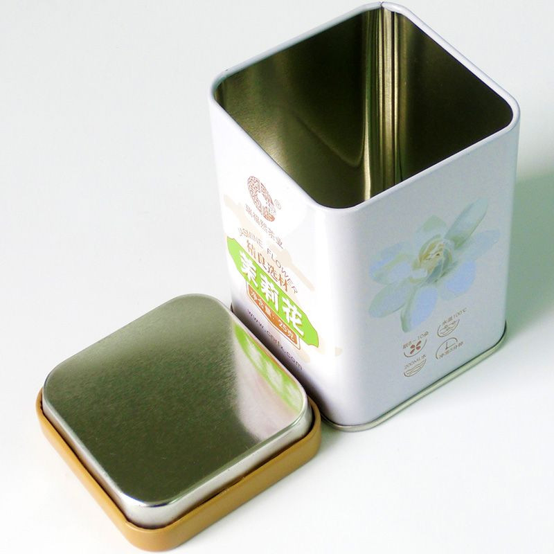 Metal Square Tin Box Container for Tea Coffee Sugar Chocolate Spices Gift and Crafts Custom Popular Packaging Tin Box