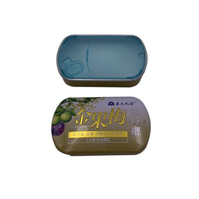 Custom printed rectangular metal tin containers mini mint tin box sliding tin box for candy