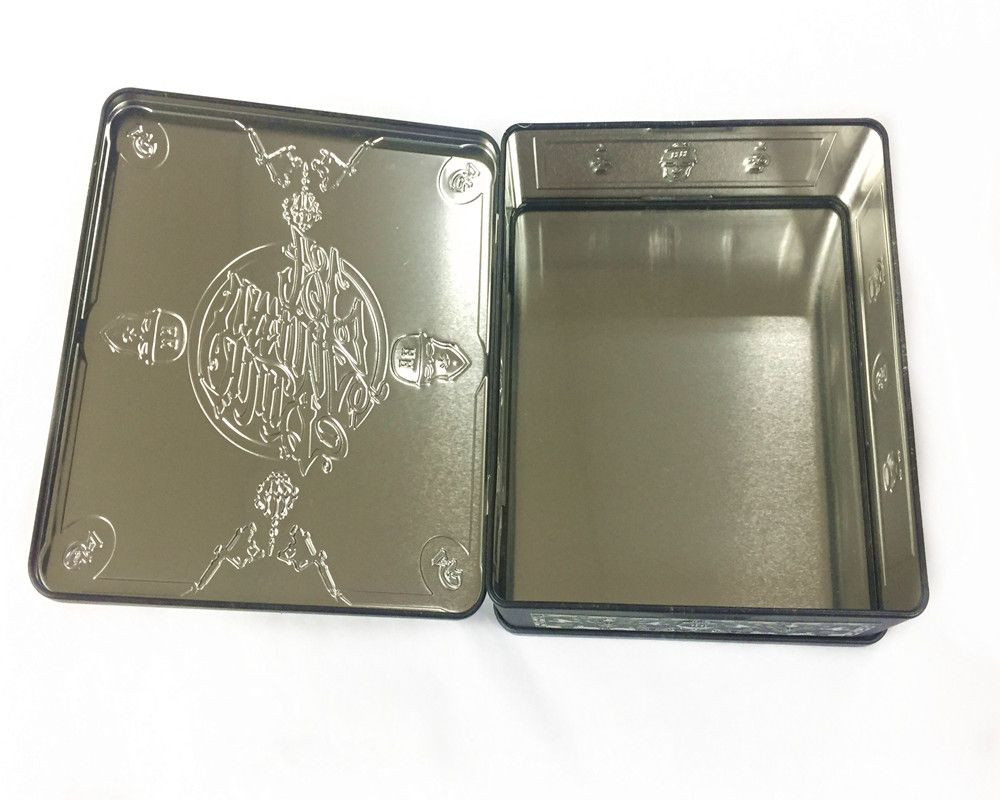 Custom Logo Printing Tin Case Small Metal Tin Box Packaging with Lid For CD Gift Craft