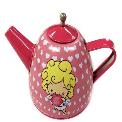 Food Grade Teapot Shaped Tin Box for Candy Chocolates Irregular Shaped Metal Tin Box