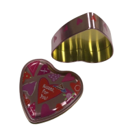 New Wedding Gift Heart Shaped Tin Box Packaging Metal Tin Box Chocolate Candy Tin Can