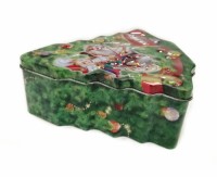 Low MOQ High Quality Christmas Tin Box Packing Mint Candy Gift Candle Tin Metal Box Custom Shape