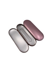 Custom Oval Shape Beauty Tools Acne Needle Tin Box Packaging Metal Tin Pencil Case Box