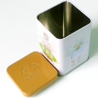 Metal Square Tin Box Container for Tea Coffee Sugar Chocolate Spices Gift and Crafts Custom Popular Packaging Tin Box